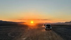 שקיעה מדהימה במדבר